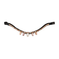 Frontalera con strass modelo gota Negro / naranja / rosa Motifs
