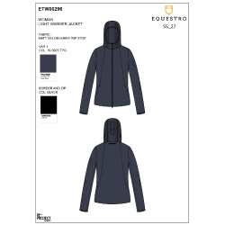 Softshell mujer línea Foldable Americana marina Azul marino