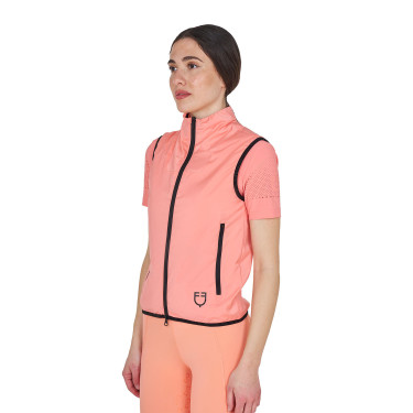 Chaleco sin mangas para mujer línea Foldable Flor del desierto Rosa