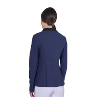 Chaqueta de concurso para mujer con cremallera y botones Americana marina Azul marino