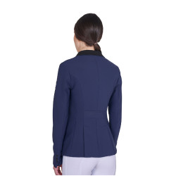 Chaqueta de concurso para mujer con cremallera y botones Americana marina Azul marino