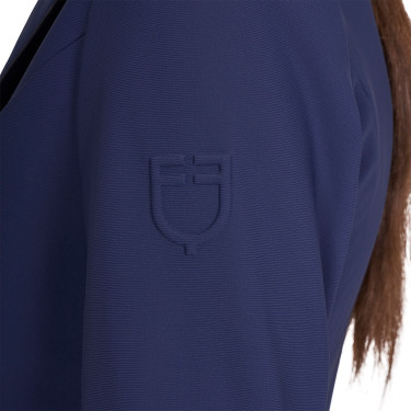 Chaqueta de concurso para mujer con cremallera y botones Americana marina Azul marino