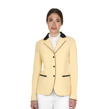 Chaqueta de concurso para mujer con cremallera y botones Sol Naranja