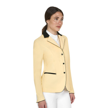 Chaqueta de concurso para mujer con cremallera y botones Sol Naranja