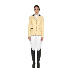Chaqueta de concurso para mujer con cremallera y botones Sol Naranja