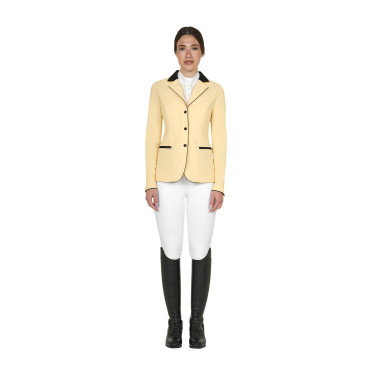 Chaqueta de concurso para mujer con cremallera y botones Sol Naranja