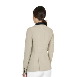 Chaqueta de concurso para mujer Monogram tres botones Oxford tostado Rosa