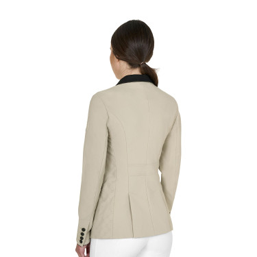 Chaqueta de concurso para mujer Monogram tres botones Oxford tostado Rosa