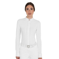 Polo de mujer de concurso con camisa Blanco Polo de mujer de concurso con camisa Blanco