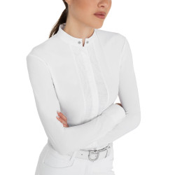 Polo de mujer de concurso con camisa Blanco