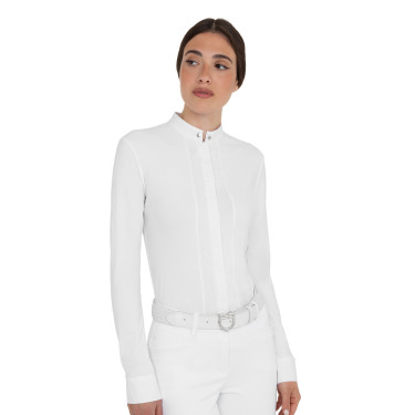 Polo de mujer de concurso con camisa Blanco