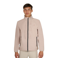 Softshell hombre con logotipo en la espalda Oxford tostado Rosa Softshell hombre con logotipo en la espalda Oxford tostado Rosa