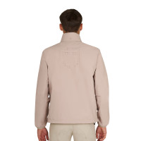 Softshell hombre con logotipo en la espalda Oxford tostado Rosa