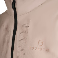 Softshell hombre con logotipo en la espalda Oxford tostado Rosa