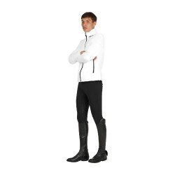 Softshell hombre con logotipo en la espalda Blanco