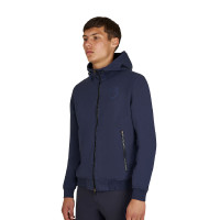 Sudadera de hombre con capucha ajustable y cremallera Americana marina Azul marino