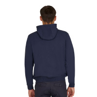 Sudadera de hombre con capucha ajustable y cremallera Americana marina Azul marino
