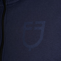 Sudadera de hombre con capucha ajustable y cremallera Americana marina Azul marino