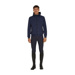 Sudadera de hombre con capucha ajustable y cremallera Americana marina Azul marino
