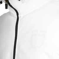 Sudadera de hombre con capucha ajustable y cremallera Blanco