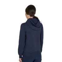 Sudadera de mujer con capucha ajustable y cremallera Americana marina Azul marino