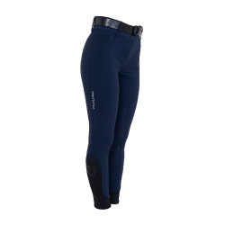 Pantalones de mujer full grip de tiro alto con logo de strass