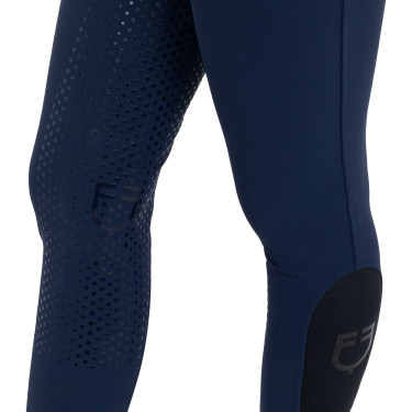 Pantalones de mujer full grip de tiro alto con logo de strass