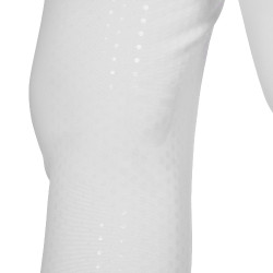 Pantalones de mujer full grip de tiro alto con logo de strass Blanco