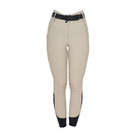 Pantalones de mujer de tiro alto con monograma Oxford tostado Rosa