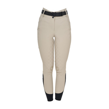 Pantalones de mujer de tiro alto con monograma