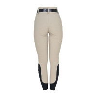 Pantalones de mujer de tiro alto con monograma Oxford tostado Rosa