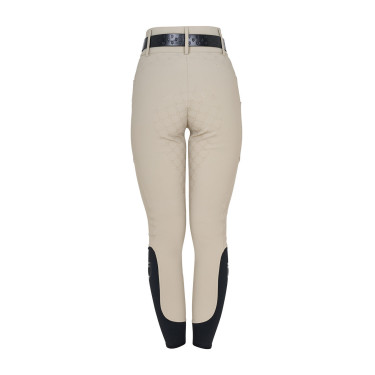 Pantalones de mujer de tiro alto con monograma