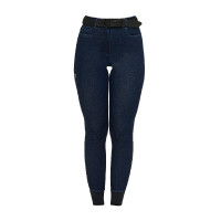 Pantalones de mujer de tejido vaquero Denim azul