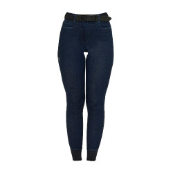 Pantalones de mujer de tejido vaquero Denim azul
