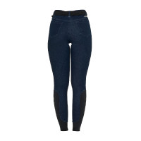 Pantalones de mujer de tejido vaquero Denim azul