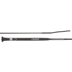 Fusta de doma Fleck "Carbon" Negro / oro rosa