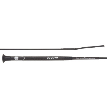 Fusta de doma Fleck "Carbon" Negro / oro rosa
