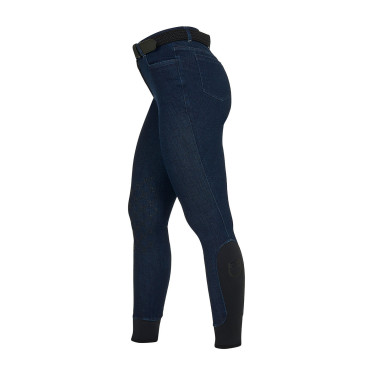 Pantalones de mujer de tejido vaquero Denim azul