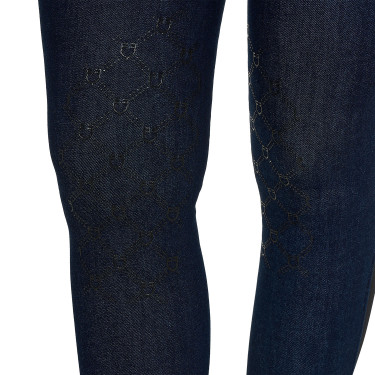 Pantalones de mujer de tejido vaquero Denim azul