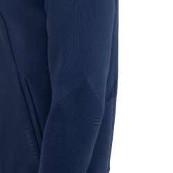 Sudadera técnica de hombre con capucha e insertos de micromalla Americana marina Azul marino