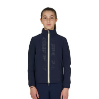 Softshell infantil unisex con logotipo en la espalda Americana marina Azul marino