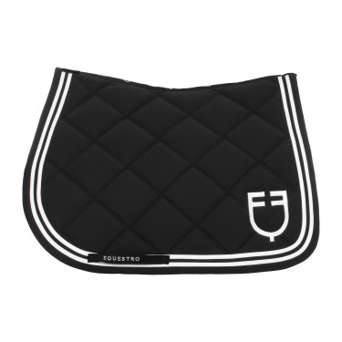 Manta de salto Double Stripes en tejido técnico Negro / blanco