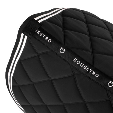 Manta de salto Double Stripes en tejido técnico Negro / blanco
