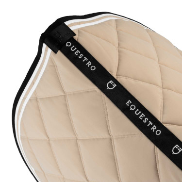 Manta de salto Double Stripes en tejido técnico Oxford tostado / negro Blanco