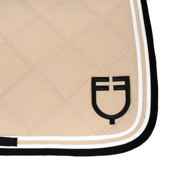 Manta de salto Double Stripes en tejido técnico Oxford tostado / negro Blanco