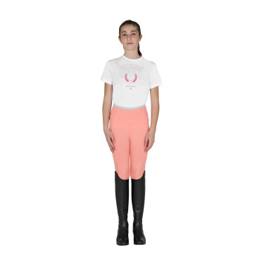 Camiseta niña Horse Team de algodón Blanco