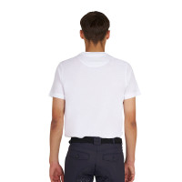 Camiseta básica de hombre con inscripción en el pecho Blanco