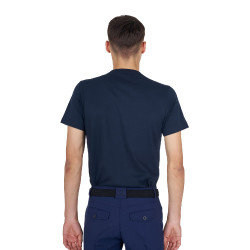 Camiseta básica de hombre con logo brillante Azúl marino / azúl marino