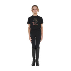 Camiseta niña Time to Blossom de algodón Negro