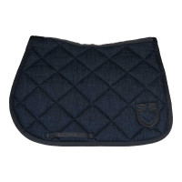 Mantilla de salto en tejido técnico efecto vaquero Denim azul